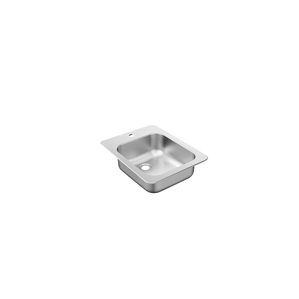 22-5/16" X 17-5/16" Stainless Steel 20 Gauge Single Bowl Drop In Sink